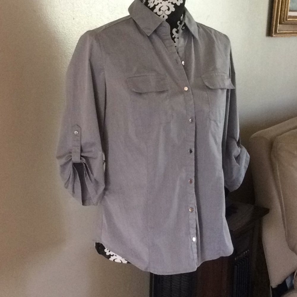 ⚜️ Worthington Button Down Blouse 3/4 Sleeve ⚜️